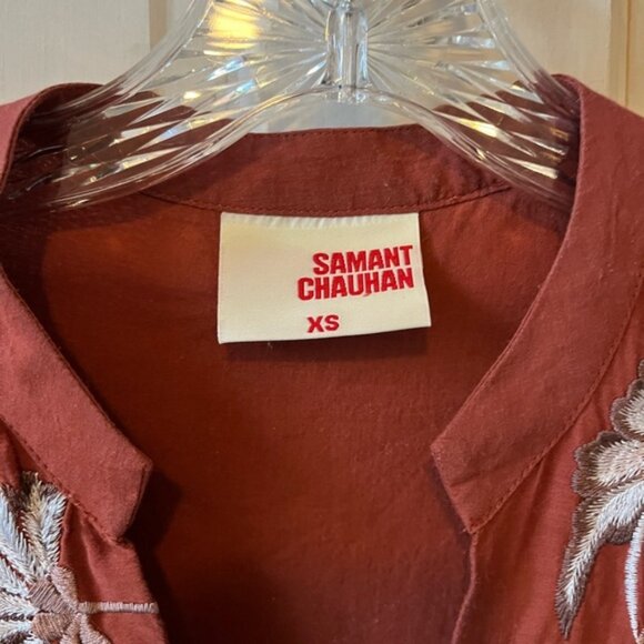 Anthropologie Samant Chauhan dress XS embroidered - Picture 4 of 6